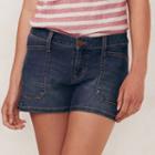 Women's Lc Lauren Conrad Faded Jean Shorts, Size: 8, Dark Blue