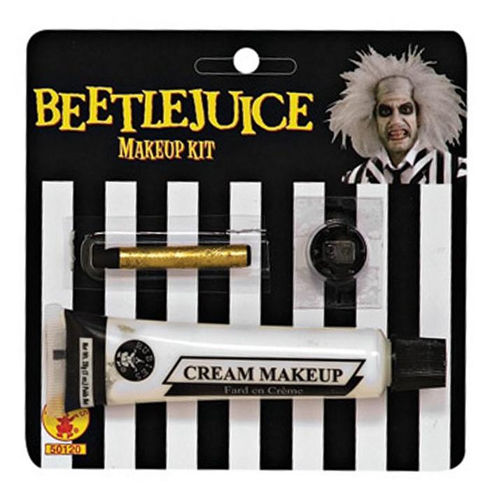 Adult Beetlejuice Costume Makeup Kit, White
