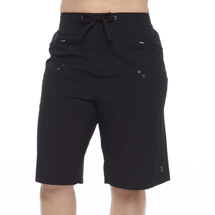 Plus Size Free Country Bermuda Swim Shorts, Women's, Size: 1xl, Black