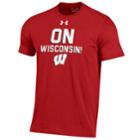 Men's Under Armour Wisconsin Badgers Charged Tee, Size: Xxl, Clrs