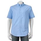 Men's Croft & Barrow&reg; True Comfort Classic-fit Stretch Button-down Shirt, Size: Large, Blue (navy)
