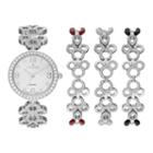 Croton Women's Austrian Crystal Watch & Bracelet Set, Grey
