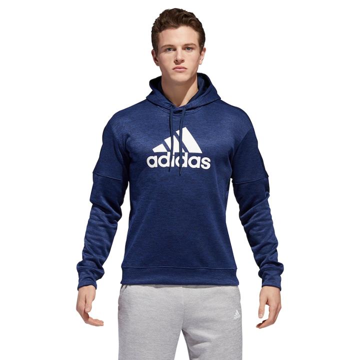Men's Adidas Team Issue Performance Logo Hoodie, Size: Xxl, Blue (navy)