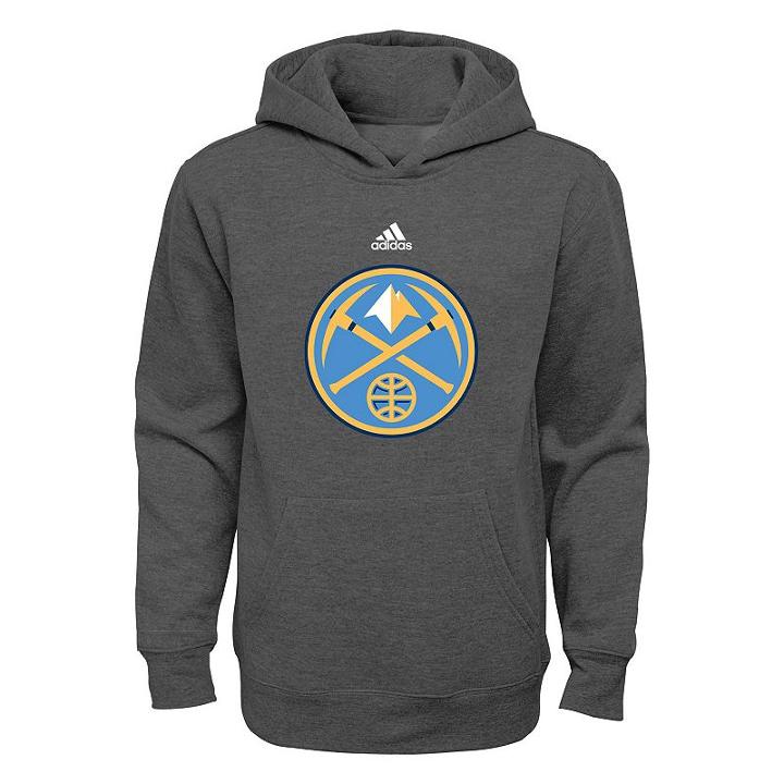 Boys 8-20 Adidas Denver Nuggets Hoodie, Boy's, Size: S(8), Grey