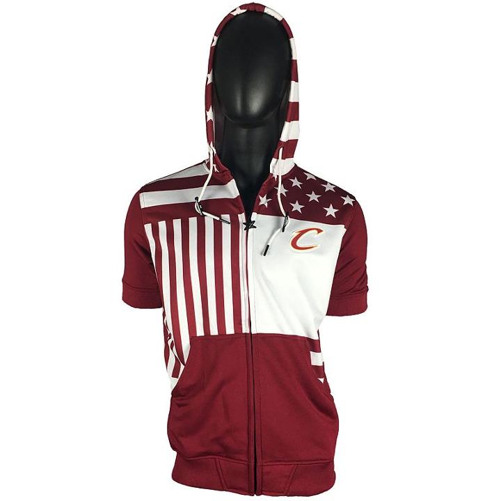 Men's Zipway Cleveland Cavaliers Flag Hoodie, Size: Medium, Red Other