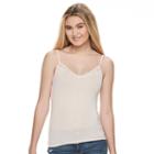 Juniors' Mudd&reg; Lace V-neck Camisole, Girl's, Size: Medium, Lt Orange