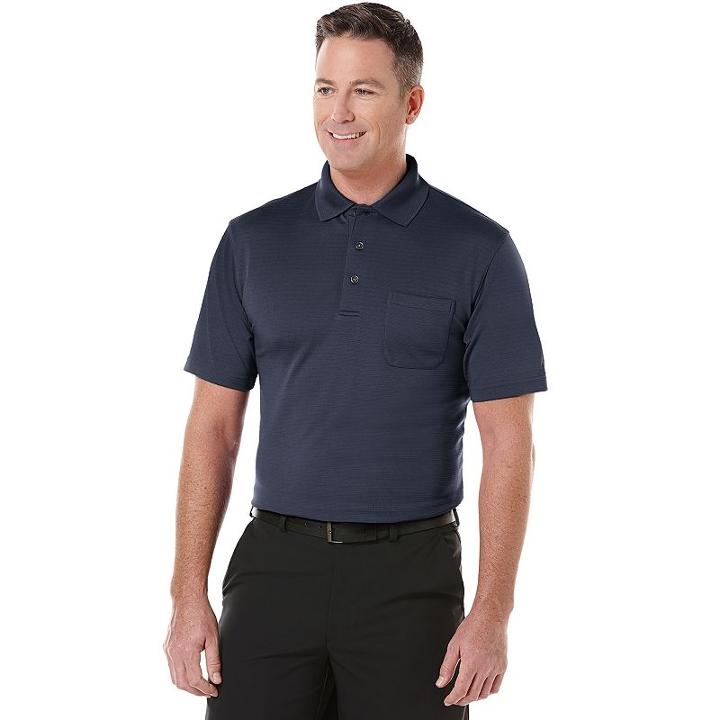 Big & Tall Grand Slam Airflow Solid Pocketed Performance Golf Polo, Men's, Size: Xl Tall, Blue Other
