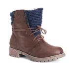 Muk Luks Tatum Women's Ankle Boots, Size: 6, Brown