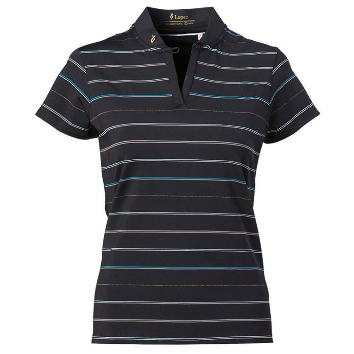 Women's Nancy Lopez Imagine Golf Polo, Size: Small, Black