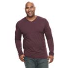 Big & Tall Apt. 9&reg; Premier Flex Classic-fit Stretch V-neck Tee, Men's, Size: 3xb, Red