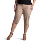 Plus Size Lee Lorelie Skimmer Capris, Women's, Size: 22 - Regular, Lt Beige
