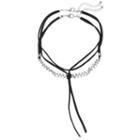 Apt. 9&reg; Vine & Knotted Cord Choker Necklace Set, Women's, Black