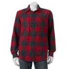 Big & Tall Sonoma Goods For Life&trade; Classic-fit Plaid Button-down Shirt, Men's, Size: M Tall, Med Red