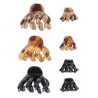 Mudd&reg; Wavy Claw Hair Clip Set, Women's, Black