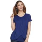 Maternity A:glow Tulip Hem Nursing Tee, Women's, Size: S-mat, Drk Purple