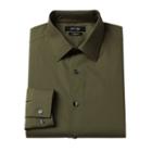 Apt. 9, Men's &reg; Slim-fit Premier Flex Collar Stretch Dress Shirt, Size: 17-34/35, Green