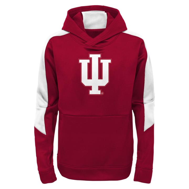 Boys 8-20 Indiana Hoosiers Hyperlink Pullover Hoodie, Size: S 8, Red