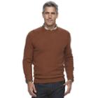 Men's Croft & Barrow&reg; Classic-fit Stretch Crewneck Sweater, Size: Xl, Med Brown