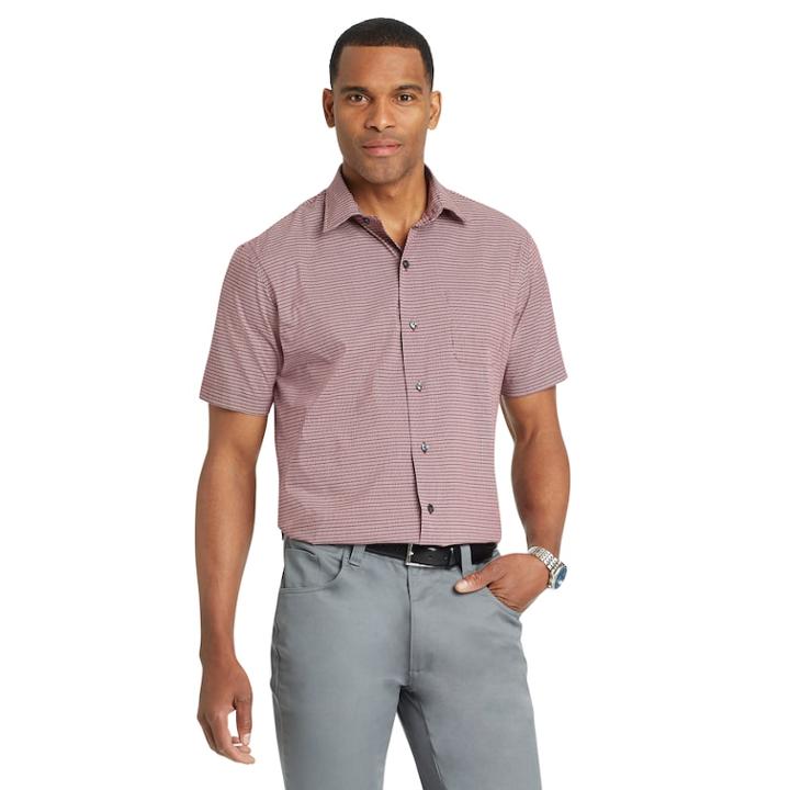Big & Tall Van Heusen Flex Classic-fit Non-iron Poplin Button-down Shirt, Men's, Size: 2xb, Brt Pink
