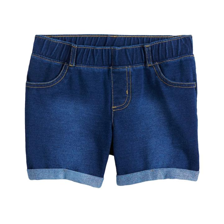 Girls 4-10 Jumping Beans&reg; Midi Jegging Shorts, Size: 5, Blue