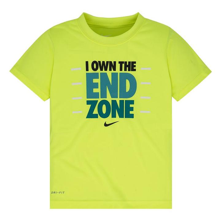 Boys 4-7 Nike Dri-fit I Own The End Zone Tee, Boy's, Size: 4, Lt Yellow