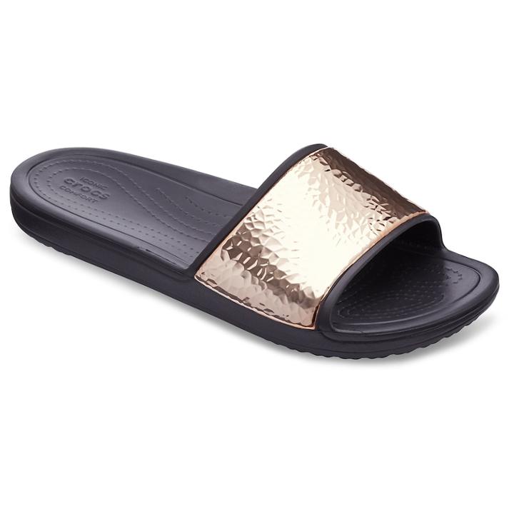 Crocs Sloane Women's Slide Sandals, Size: 6, Grey