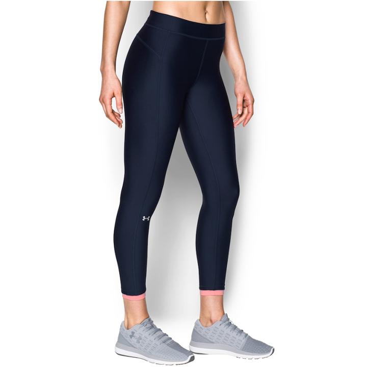 Women's Under Armour Heatgear Ankle Crop Leggings, Size: Medium, Blue (navy)