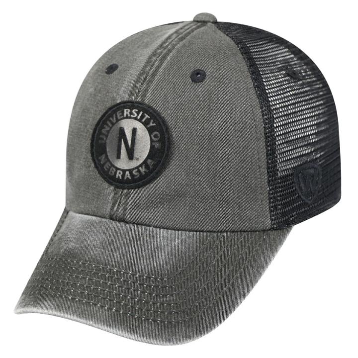 Adult Top Of The World Nebraska Cornhuskers Outlander Snapback Cap, Men's, Black