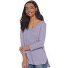 Women's Sonoma Goods For Life&trade; Waffle Textured Tunic, Size: Small, Med Purple