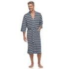 Big & Tall Residence Striped Jersey Knit Kimono Robe, Men's, Size: 3xl Tall, Dark Blue