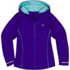 Girls 4-6x New Balance Relaxed-fit Hooded Microfleece Track Jacket, Girl's, Size: 4, Brt Purple