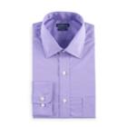 Men's Croft & Barrow&reg; Regular-fit Checked Easy-care Spread-collar Dress Shirt, Size: 18 36/37, Med Purple