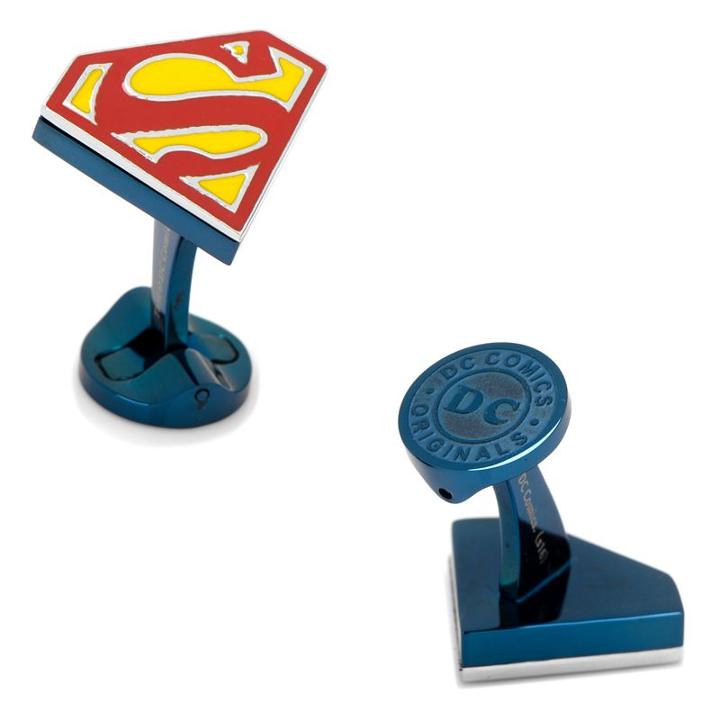 Dc Comics Superman Shield Cuff Links, Men's, Blue