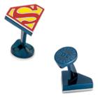 Dc Comics Superman Shield Cuff Links, Men's, Blue