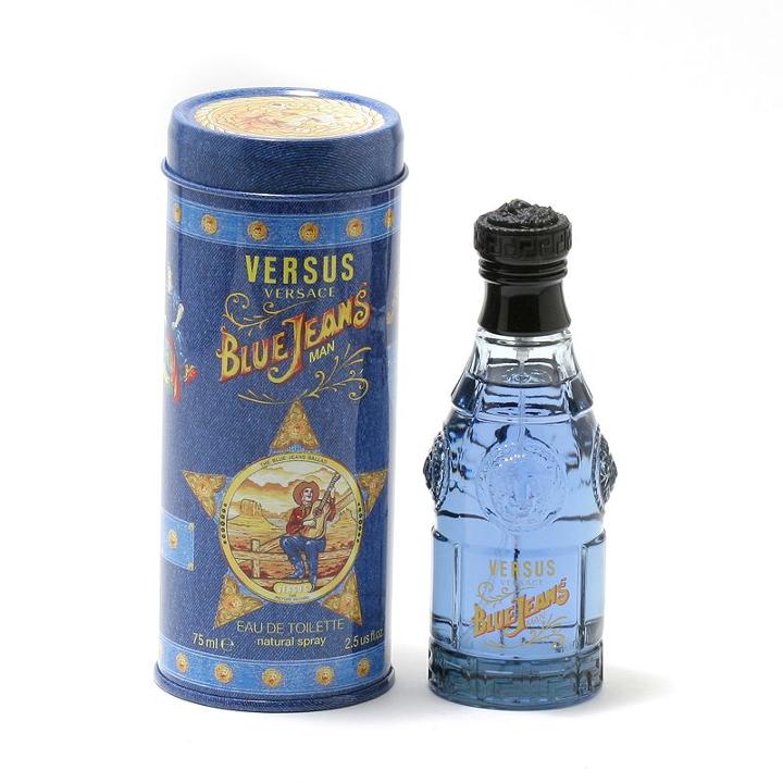 Versace Blue Jeans Man Men's Cologne - Mens, Multicolor