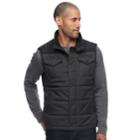 Men's Apt. 9&reg; Colorblock Flex Quilted Puffer Vest, Size: Xxl, Grey (charcoal)
