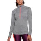 Women's Under Armour Tech Twist 1/2-zip Top, Size: Small, Silver