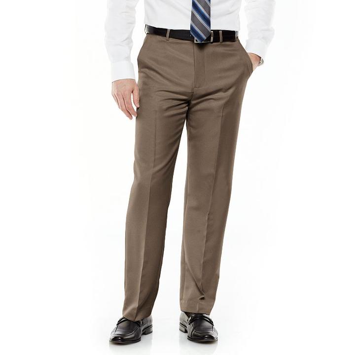 Men's Croft & Barrow&reg; Classic-fit Performance Khaki Pants, Size: 40x32, Beig/green (beig/khaki)