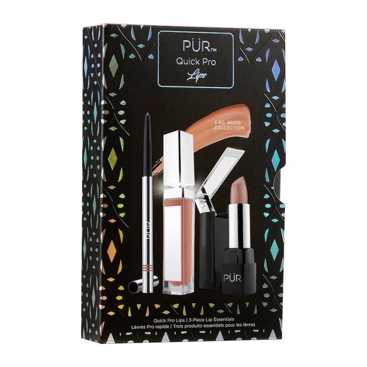 Pur Quick Pro Lips 3-pc. Lip Essentials Set - Nude, Multicolor