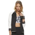 Madden Nyc Juniors' Lightweight Bomber Jacket, Girl's, Size: Large, White Oth