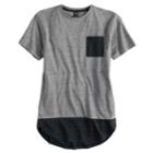 Boys 8-20 Ocean Current Extended-hem Tee, Size: Small, Dark Grey