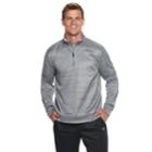 Men's Tek Gear&reg; Peformance Quarter-zip Fleece, Size: Medium, Med Grey