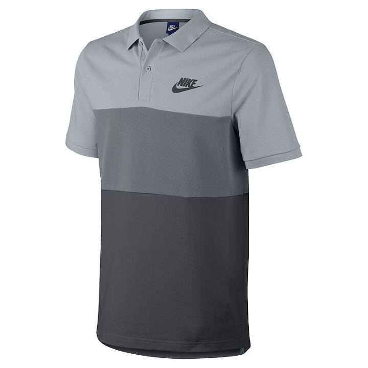 Men's Nike Matchup Colorblock Polo, Size: Large, Grey (charcoal)