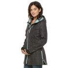 Women's Halifax Hooded Printed Soft Shell Jacket, Size: Large, Black
