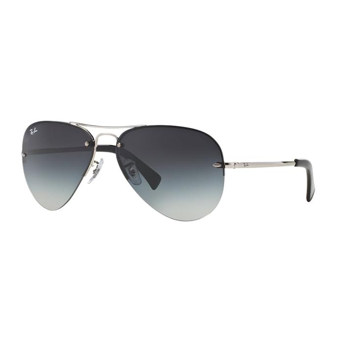Ray-ban Highstreet Rb3449 59mm Aviator Gradient Sunglasses, Adult Unisex, Light Grey