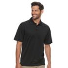 Men's Haggar Cool 18&reg; Pro Regular-fit Performance Polo, Size: Small, Black