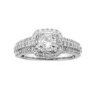 14k White Gold 1 1/2-ct. T.w. Cushion-cut Igl Certified Diamond Frame Ring, Women's, Size: 8.50