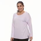 Plus Size Tek Gear&reg; Cutout-shoulder Tee, Women's, Size: 1xl, Lt Purple
