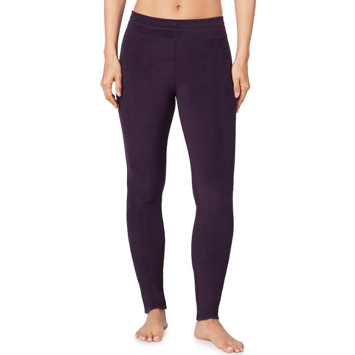 Plus Size Cuddl Duds Stretch Fleece Leggings, Women's, Size: 2xl, Med Purple