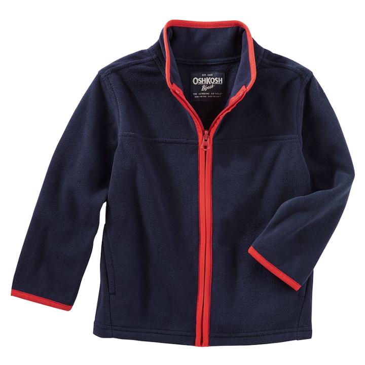 Boys 4-12 Oshkosh B'gosh&reg; Fleece Zip Jacket, Size: 12, Blue